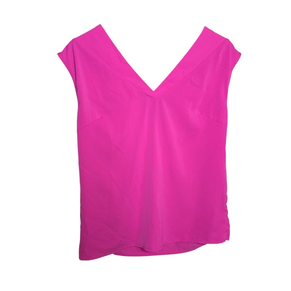 Hot Pink Sleeveless Blouse Large
